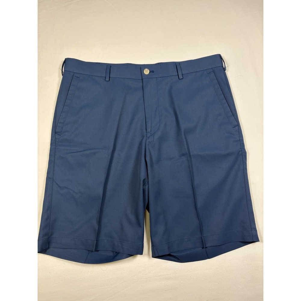 Peter Millar Salem Performance Golf Shorts Men 34 Blue Wicking Stretch MC0EB82